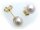 Damen Ohrringe echt Süßwasserzuchtperlen 8,5mm Gold 585 Perlen Gelbgold