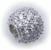 Bead Anhänger echt Silber 925 mit Zirkonia...