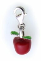 Charm Apfel rot echt Silber 925 Bettelarmband Charms...