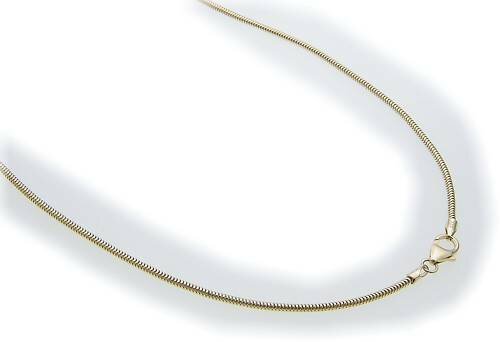 Collierkette in Gold 333 2,0 mm Schlangenkette 40cm Gelbgold Unisex Halskette