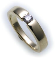 Damen Ring Brillant 0,15ct SI echt Gold 585 poliert...