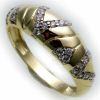 Damen Ring echt Gelbgold 333 8kt Zirkonia Gold Top Qualität Damenring Neu