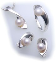 exkl. Damen Ring echt Silber 925 mit Perle Qualität...