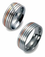 Titanfactory Titan Trauringe TF55 mit Brillant  0,03 ct....