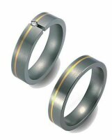 Titanfactory Titan Trauringe TF63 mit Brillant   0.05 ct....