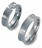 Titanfactory Titan Trauringe TF69 mit Brillant   0.05 ct....