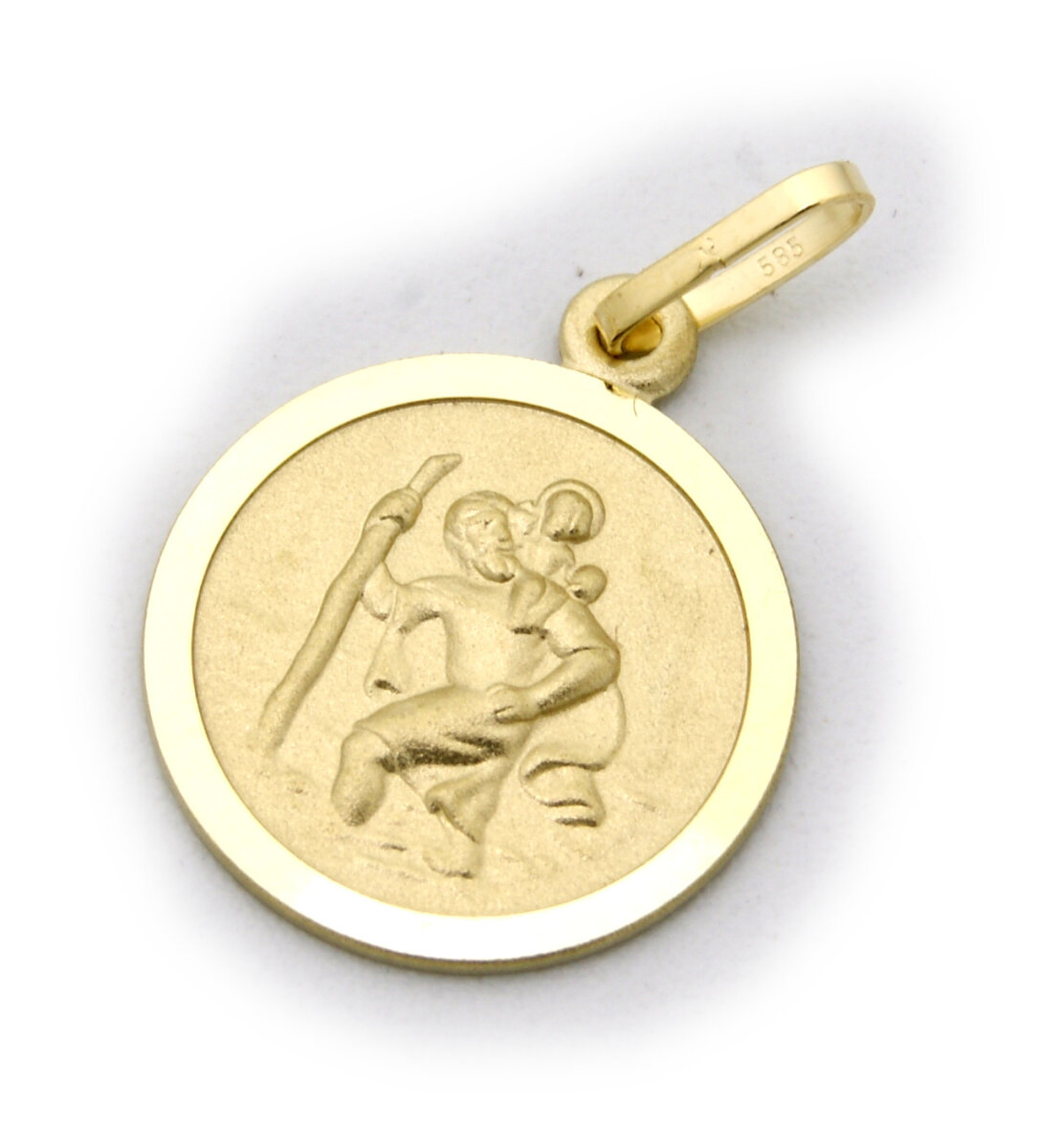 Anhänger Christopherus 585 Gold Christophorus 14 karat Qualität Gelbg,  119,89 €