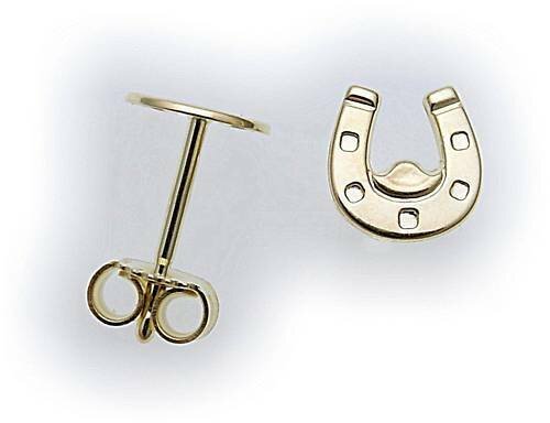 Ohrringe Stecker Hufeisenform Gold 333 Ohrstecker Gelbgold Damen