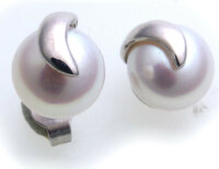 Ohrringe Zuchtperlen 7,5mm Weißgold 333 Perle...