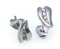 exkl. Damen Ohrringe Stecker Zirkonia echt Silber 925...