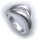 exkl. Damen Ring echt Silber 925 teilmatt Qualität Sterlingsilber