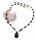 Collier m. Granat echt Silber 925 Halsschmuck ganzum Sterlingsilber Damen 4934/8