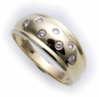 Damen Ring Brillant 0,15ct echt Gold 585 mas...