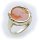 Damen Ring m. Muschelgemme Gold 585 Gelbgold Granatring Muschelkamee 8074/5GE