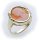 Damen Ring m. Muschelgemme Gold 585 Gelbgold Granatring Muschelkamee 8074/5GE