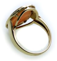 Damen Ring m. Muschelgemme in Silber 925 Sterlingsilber...