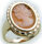 Damen Ring m. Muschelgemme in Silber 925 Sterlingsilber Gemme Muschelkamee