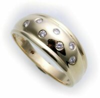 Damen Ring Zirkonia echt Gold 333 massive Qualität...