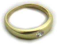 Damen Ring echt Gold 750 Diamant 0,10 ct Brillant 18...