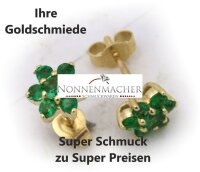 Herren Single Ohrringe Ohrstecker Weißgold 585 Diamant 0,10ct Gold 14 karat Neu