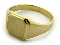 Neu Herren Ring echt Gold 585 mit Monogrammgravur...