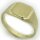 Neu Herren Ring echt Gold 585 mit Monogrammgravur Gelbgold Qualität 14 karat Top