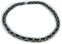 Neu schwere Halskette XL Edelstahl schwarz  Kette 60 cm Königskette Qualität Top