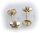 Ohrringe Stecker Stern Zirkonia echt Gold 333 Gelbgold Unisex Damen Ohrstecker