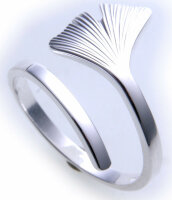 Ring Ginkoblatt Ginkgo echt Silber 925  Ginkgoblatt Ginko...