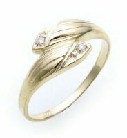 Damen Ring echt Gold 333 mit Zirkonia Ring Gelbgold...