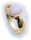 Damen Ring echt Opal 8 x 6 echt Gold 333 Zarge Gelbgold