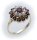 Damen Ring Granat Perlen Silber 925 Granatring Sterlingsilber Qualität 8902/8GR.