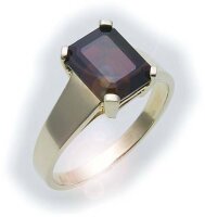 Damen Ring m. Granat in Gold 585 Gelbgold Granatring alle...