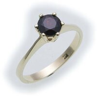 Damen Ring m. Granat in Gold 585 Gelbgold Granatring alle...