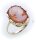 Damen Ring m. Muschelgemme Gold 585 Gelbgold Granatring Muschelkamee 8292/5GE