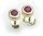 Ohrringe Stecker Rubin echt Gold 750 Damen Ohrstecker 18 karat rot Gelbgold Neu