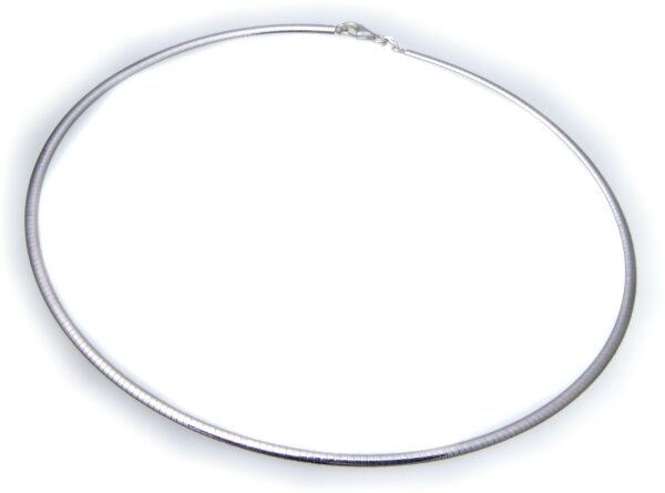 Kette Tondakette oval Silber 925 3,3 mm 42 cm Collier Halskette Sterlingsilber