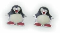 Ohrringe Stecker Pinguin Silber 925 Ohrstecker...