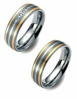 Titanfactory Titan Trauringe TF47 mit Brillant   0.05 ct....