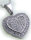 Anhänger Herz echt Silber 925 Sterlingsilber Zirkonia Mikropavee mit Halskette