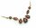 Collier m. Granat echt Gold 585 Halsschmuck Gelbgold Damen 14kt Halskette 4009/5