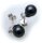 Damen Ohrringe Ohrstecker  Perlen echt Silber 925 Zirkonia Sterlingsilber N6298
