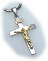 Anhänger Kreuz mit Jesus echt Silber 925...