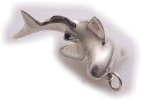 Anhänger groß Hai Fisch Silber 925 plastisch...