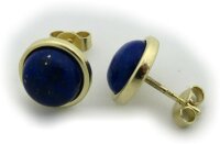 Damen Ohrringe echt Lapis Lazuli 10mm echt Gold 585...