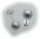 Damen Ohrringe Kugel matt klein echt Silber 925 Sterlingsilber Ohrstecker 7 mm
