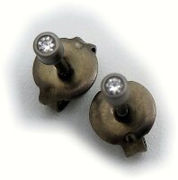 Neu hochwertige Ohrringe Titan mit Diamant 0,04c Stecker...