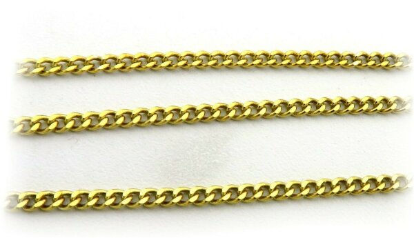 Neu Panzerkette 1,2 mm echt Gold 585 Gelbgold massiv 38 40 42 45 50 cm Halskette