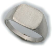 Neu Herren Ring Rechteck Silber 925 Monogrammgravur...