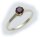 Damen Ring m. Granat in Silber 925 Granatring Sterlingsilber Qualität 8969/8GR